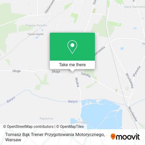 Tomasz Bąk Trener Przygotowania Motorycznego map