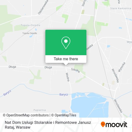 Nat Dom Usługi Stolarskie i Remontowe Janusz Rataj map