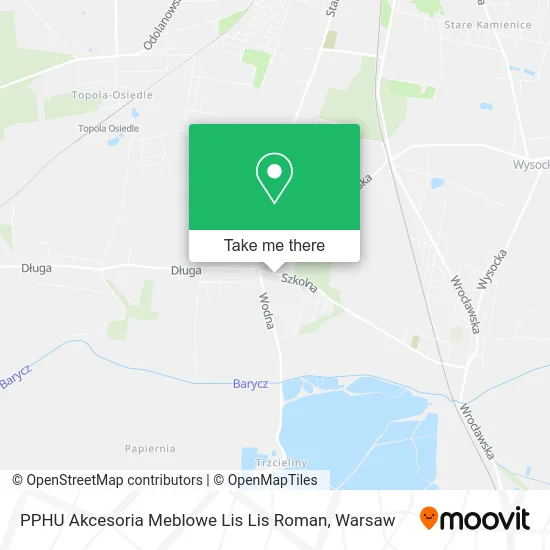 Карта PPHU Akcesoria Meblowe Lis Lis Roman