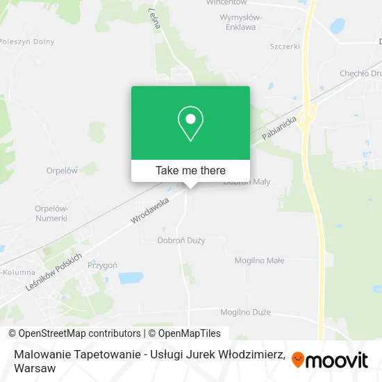 Карта Malowanie Tapetowanie - Usługi Jurek Włodzimierz