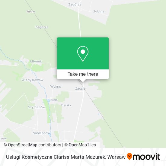 Usługi Kosmetyczne Clariss Marta Mazurek map