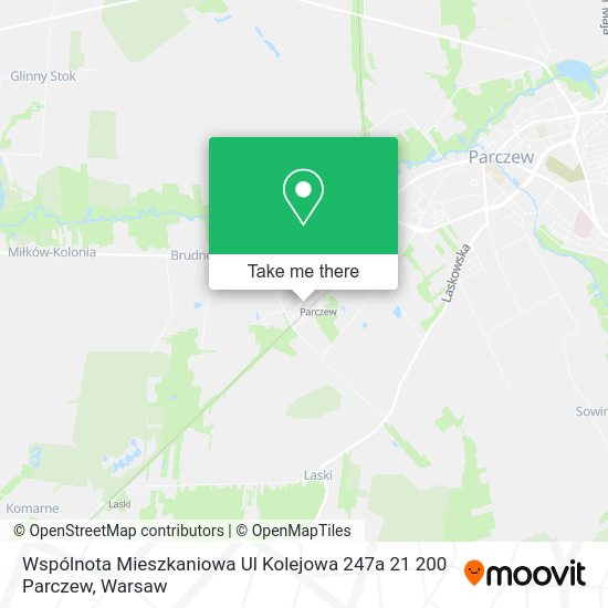 Карта Wspólnota Mieszkaniowa Ul Kolejowa 247a 21 200 Parczew