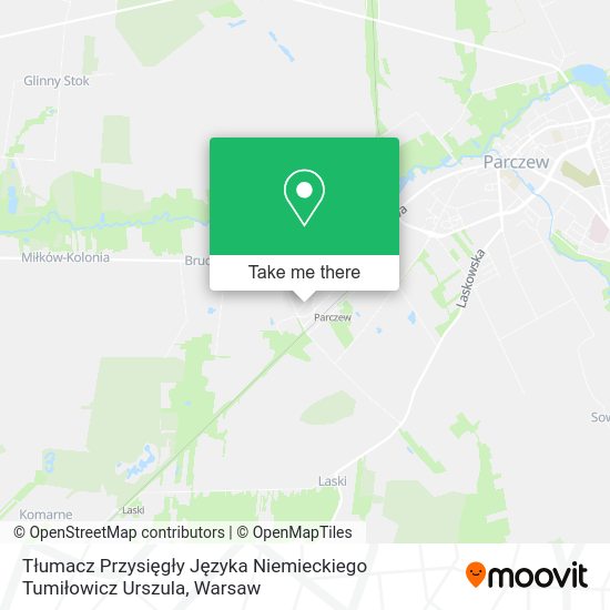 Tłumacz Przysięgły Języka Niemieckiego Tumiłowicz Urszula map