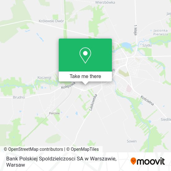 Bank Polskiej Spoldzielczosci SA w Warszawie map