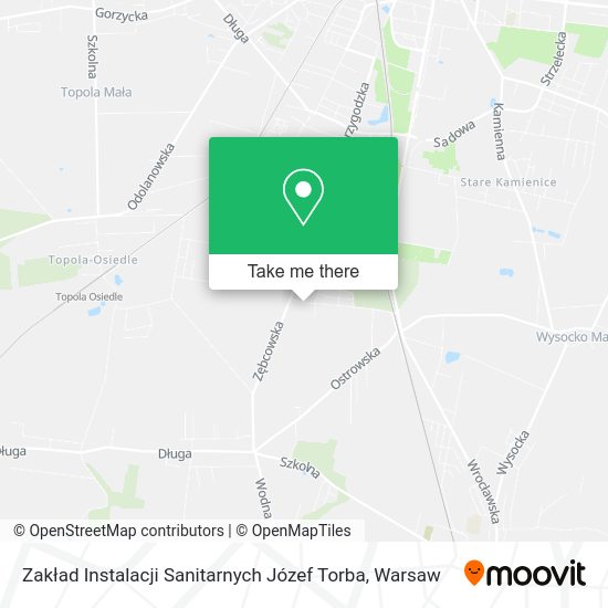 Zakład Instalacji Sanitarnych Józef Torba map