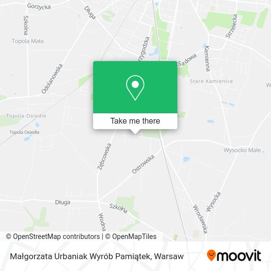 Małgorzata Urbaniak Wyrób Pamiątek map