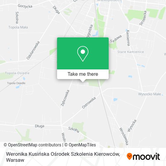 Weronika Kusińska Ośrodek Szkolenia Kierowców map