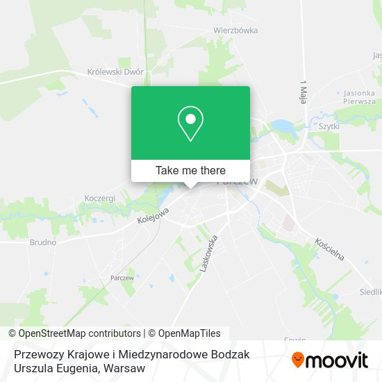 Przewozy Krajowe i Miedzynarodowe Bodzak Urszula Eugenia map