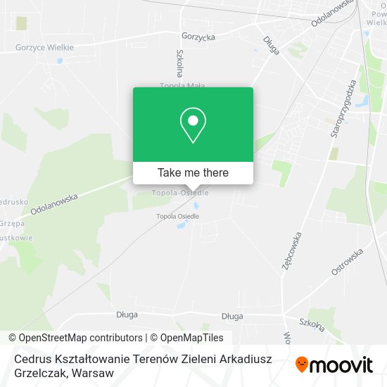 Cedrus Kształtowanie Terenów Zieleni Arkadiusz Grzelczak map