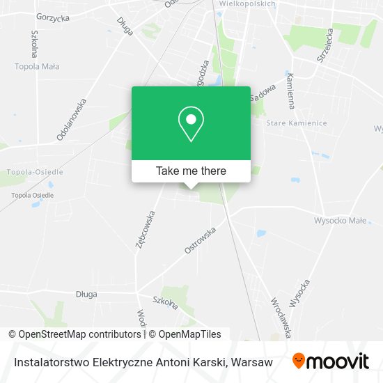 Карта Instalatorstwo Elektryczne Antoni Karski