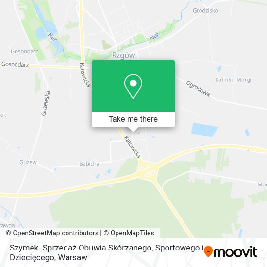 Szymek. Sprzedaż Obuwia Skórzanego, Sportowego i Dziecięcego map