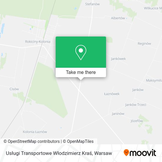 Usługi Transportowe Włodzimierz Kraś map