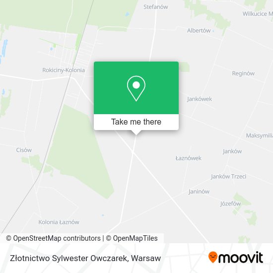 Złotnictwo Sylwester Owczarek map