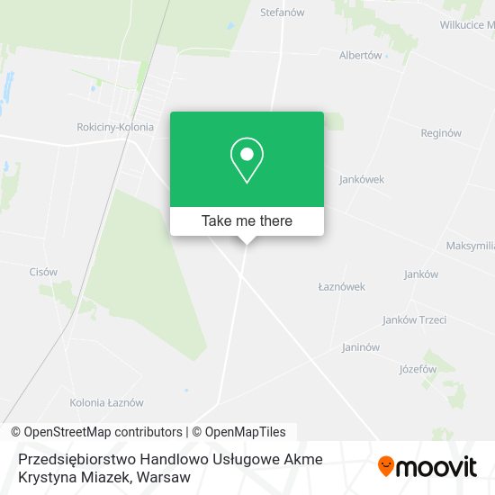 Przedsiębiorstwo Handlowo Usługowe Akme Krystyna Miazek map