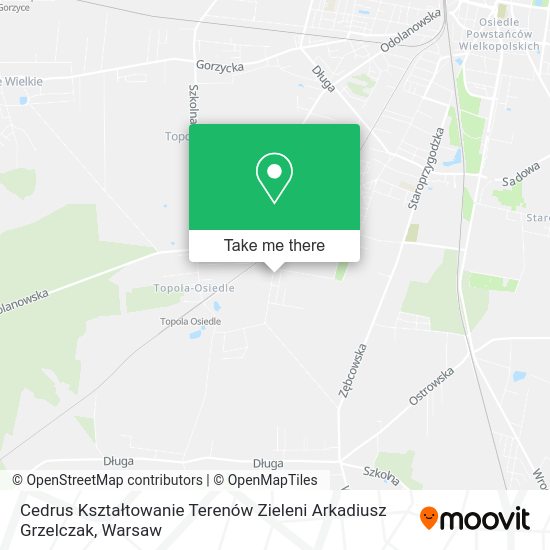 Cedrus Kształtowanie Terenów Zieleni Arkadiusz Grzelczak map