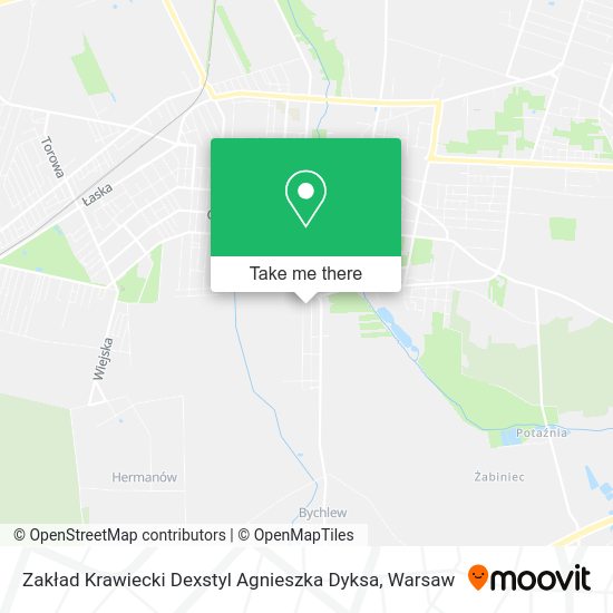 Zakład Krawiecki Dexstyl Agnieszka Dyksa map