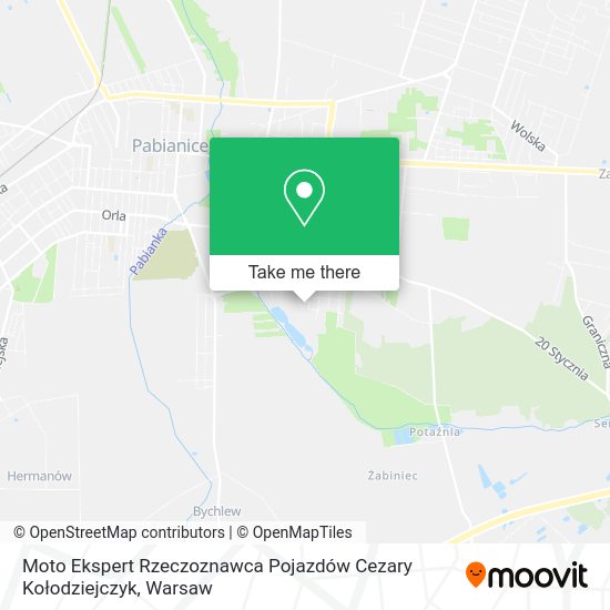 Moto Ekspert Rzeczoznawca Pojazdów Cezary Kołodziejczyk map