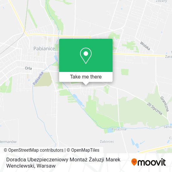 Doradca Ubezpieczeniowy Montaż Żaluzji Marek Wenclewski map