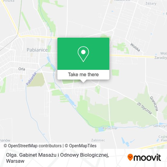 Olga. Gabinet Masażu i Odnowy Biologicznej map