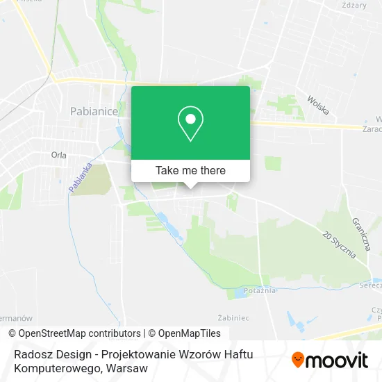 Карта Radosz Design - Projektowanie Wzorów Haftu Komputerowego