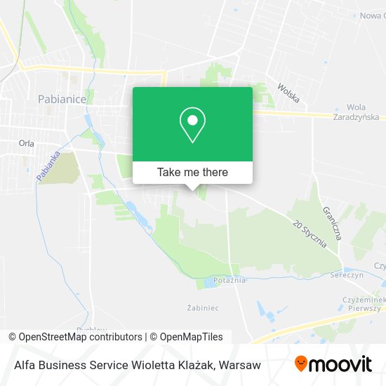 Карта Alfa Business Service Wioletta Klażak