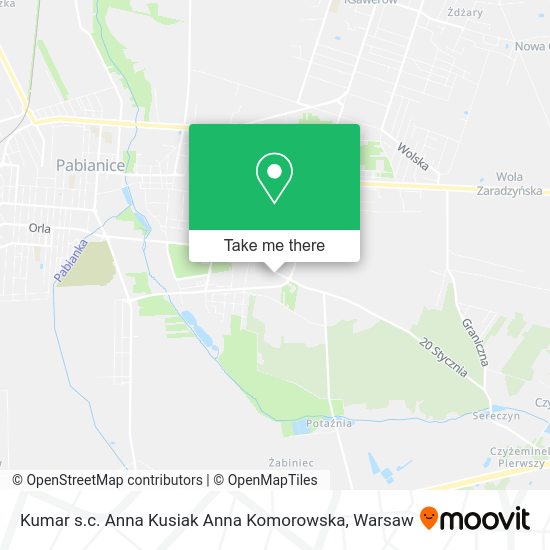 Kumar s.c. Anna Kusiak Anna Komorowska map