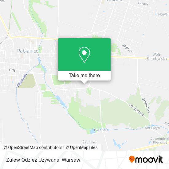 Zalew Odziez Uzywana map