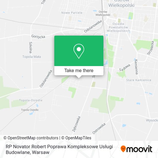 RP Novator Robert Poprawa Kompleksowe Usługi Budowlane map