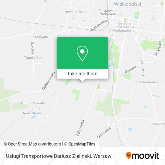 Uslugi Transportowe Dariusz Zielinski map