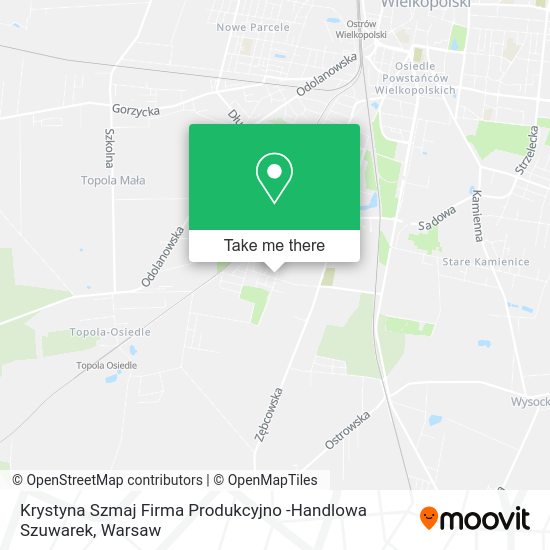 Krystyna Szmaj Firma Produkcyjno -Handlowa Szuwarek map