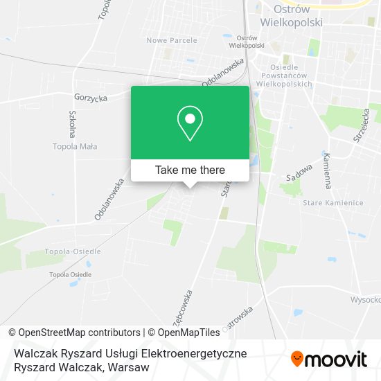 Walczak Ryszard Usługi Elektroenergetyczne Ryszard Walczak map