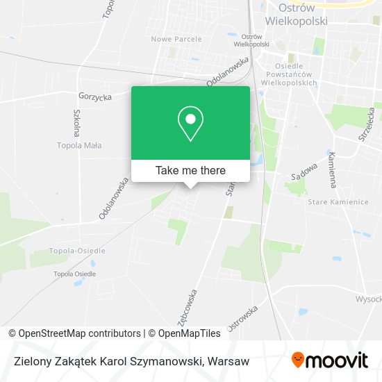 Zielony Zakątek Karol Szymanowski map