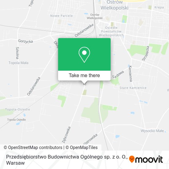 Przedsiębiorstwo Budownictwa Ogólnego sp. z o. O. map