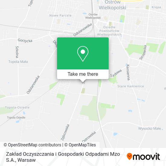 Zakład Oczyszczania i Gospodarki Odpadami Mzo S.A. map