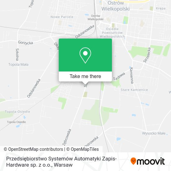 Przedsiębiorstwo Systemów Automatyki Zapis-Hardware sp. z o.o. map