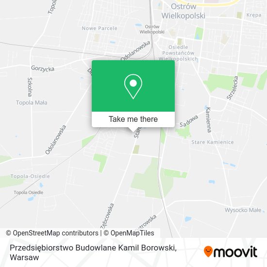 Przedsiębiorstwo Budowlane Kamil Borowski map