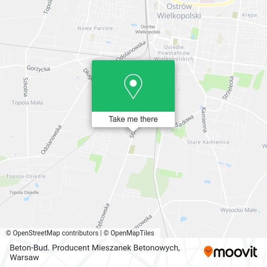 Beton-Bud. Producent Mieszanek Betonowych map