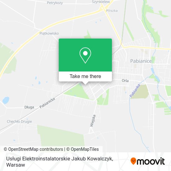 Usługi Elektroinstalatorskie Jakub Kowalczyk map