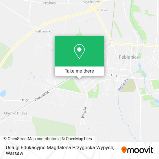 Usługi Edukacyjne Magdalena Przygocka Wypych map