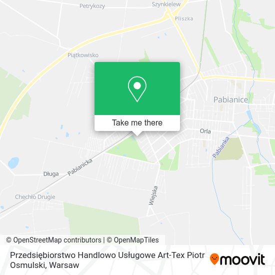 Przedsiębiorstwo Handlowo Usługowe Art-Tex Piotr Osmulski map