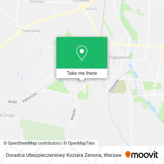 Doradca Ubezpieczeniowy Koziara Zenona map