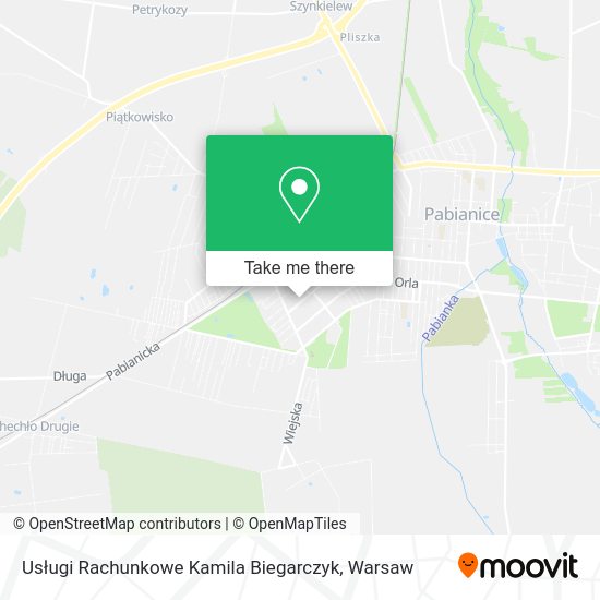 Usługi Rachunkowe Kamila Biegarczyk map