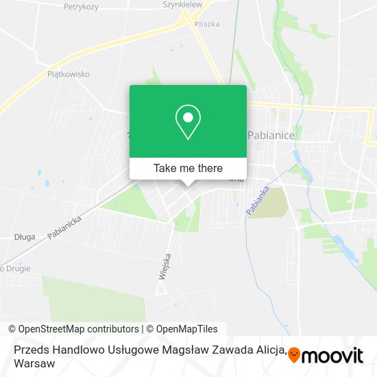 Przeds Handlowo Usługowe Magsław Zawada Alicja map