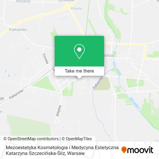 Mezoestetyka Kosmetologia i Medycyna Estetyczna Katarzyna Szczecińska-Śliz map