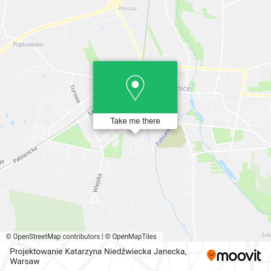 Projektowanie Katarzyna Niedźwiecka Janecka map