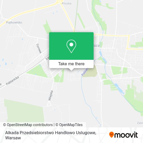 Alkada Przedsiebiorstwo Handlowo Uslugowe map