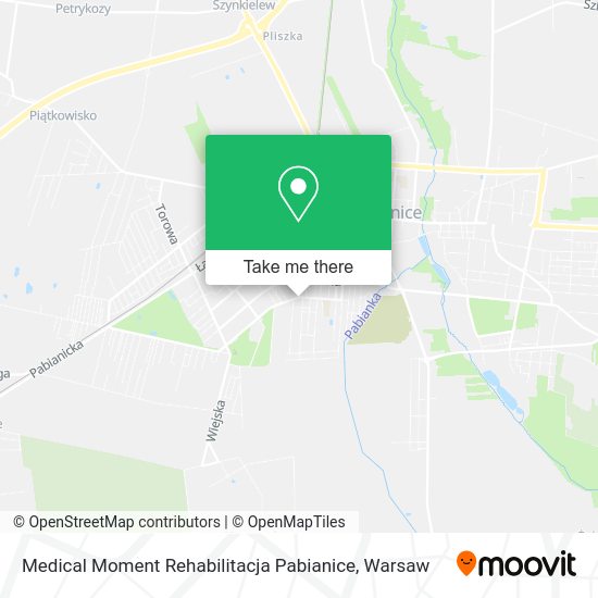 Medical Moment Rehabilitacja Pabianice map