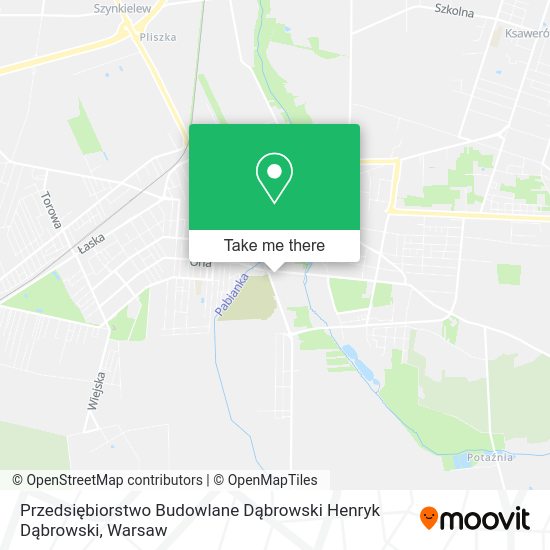 Przedsiębiorstwo Budowlane Dąbrowski Henryk Dąbrowski map