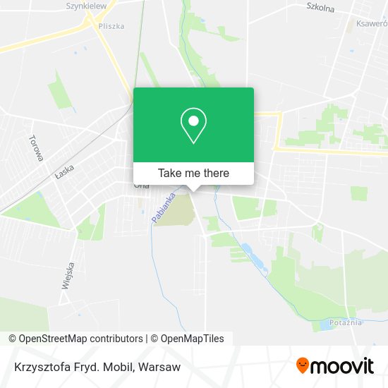 Krzysztofa Fryd. Mobil map