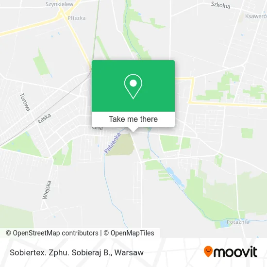 Карта Sobiertex. Zphu. Sobieraj B.